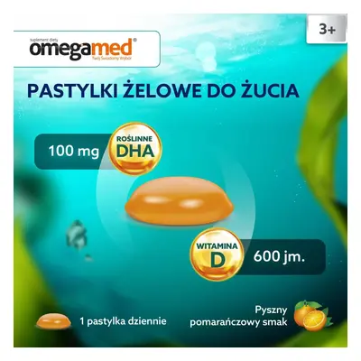 OmegaMed Odporność dla dzieci 3+ 30 pastylek do żucia