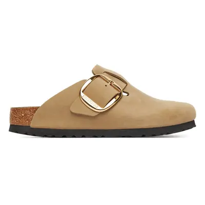 Birkenstock Klapki Boston Big Buckle Hex Brązowy
