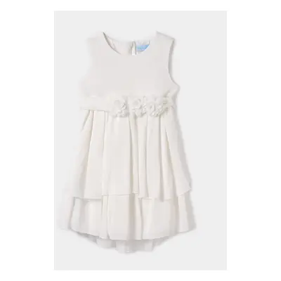 Abel & Lula Sukienka elegancka Écru Regular Fit