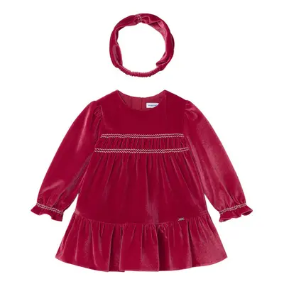 Mayoral Sukienka elegancka 2904 Bordowy Regular Fit