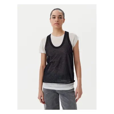 PINKO Bluzka A2LS Czarny Regular Fit