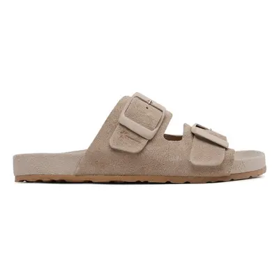 Manebi Klapki Suede Traveler Nordic Sandals W 1.9 RT Brązowy