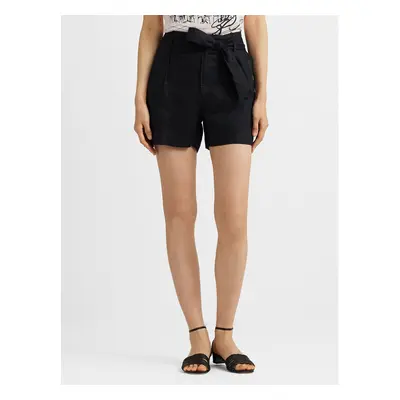 Lauren Ralph Lauren Szorty materiałowe Czarny Regular Fit