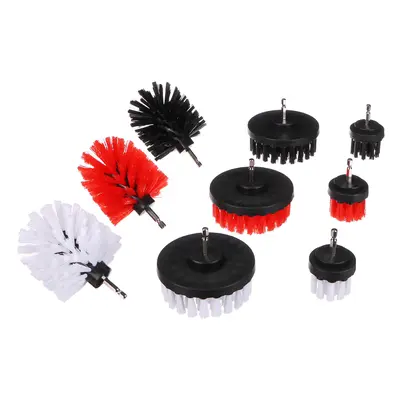 Zestaw szczotek do wiertarki do czyszczenia samochodu CAR DETAILING DRILL BRUSH 9, 9 szt.