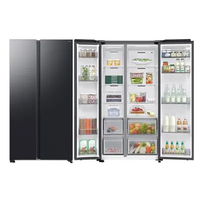 Lodówka Side By Side SAMSUNG RS70F65QEFEO AI No Frost 178,6cm Grafitowa Stal Kostkarka Twistowa 