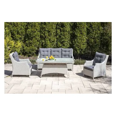 Zestaw mebli ogrodowych SIENA II  Oltre royal biały technorattan