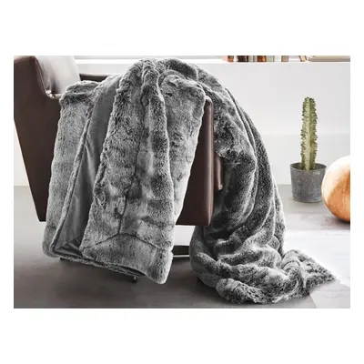 Koc BUGATTI Fur Grey futrzany 3885-800 150/200