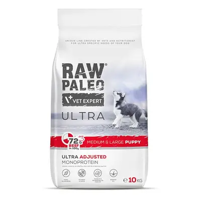 VET EXPERT Raw Paleo Ultra Medium&Large Puppy Wołowina - sucha karma dla szczeniąt - 10kg