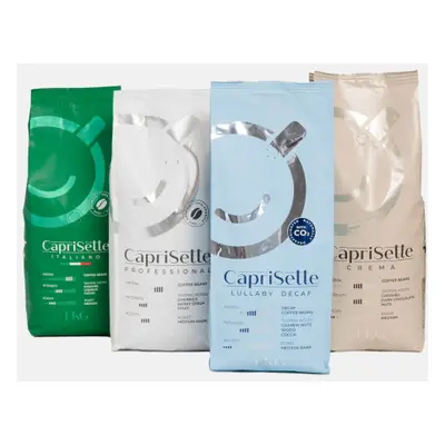 Zestaw ziaren kawy Caprisette Light, 4 x 1 kg