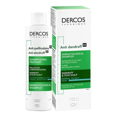 Vichy Dercos Szampon Zwalczający Łupież Skóra Tłusta i Normalna 200ml