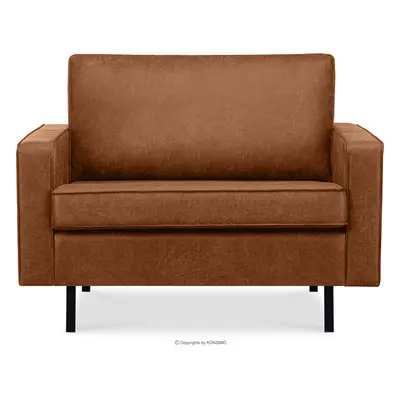 Duży loftowy fotel koniakowy INVIA